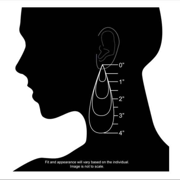 NEW LIGHTWEIGHT FLORAL TEARDROP EARRINGS - Picture 8 of 8